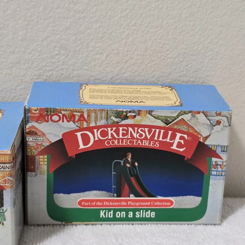 VTG Noma Dickensville Christmas Village Accessories Lot Of 5‎ Dept. 56